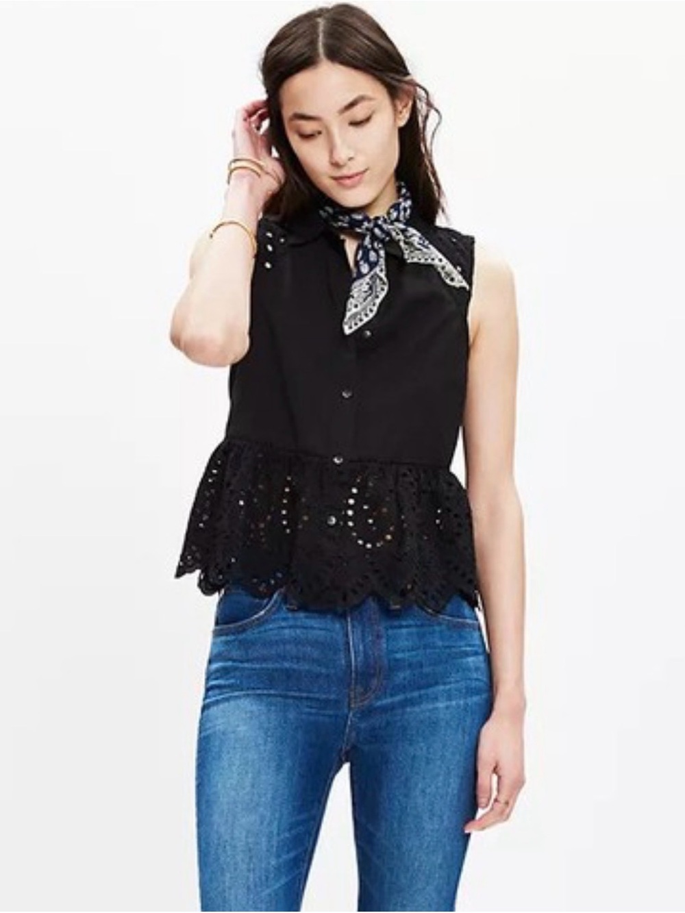Madewell peplum top